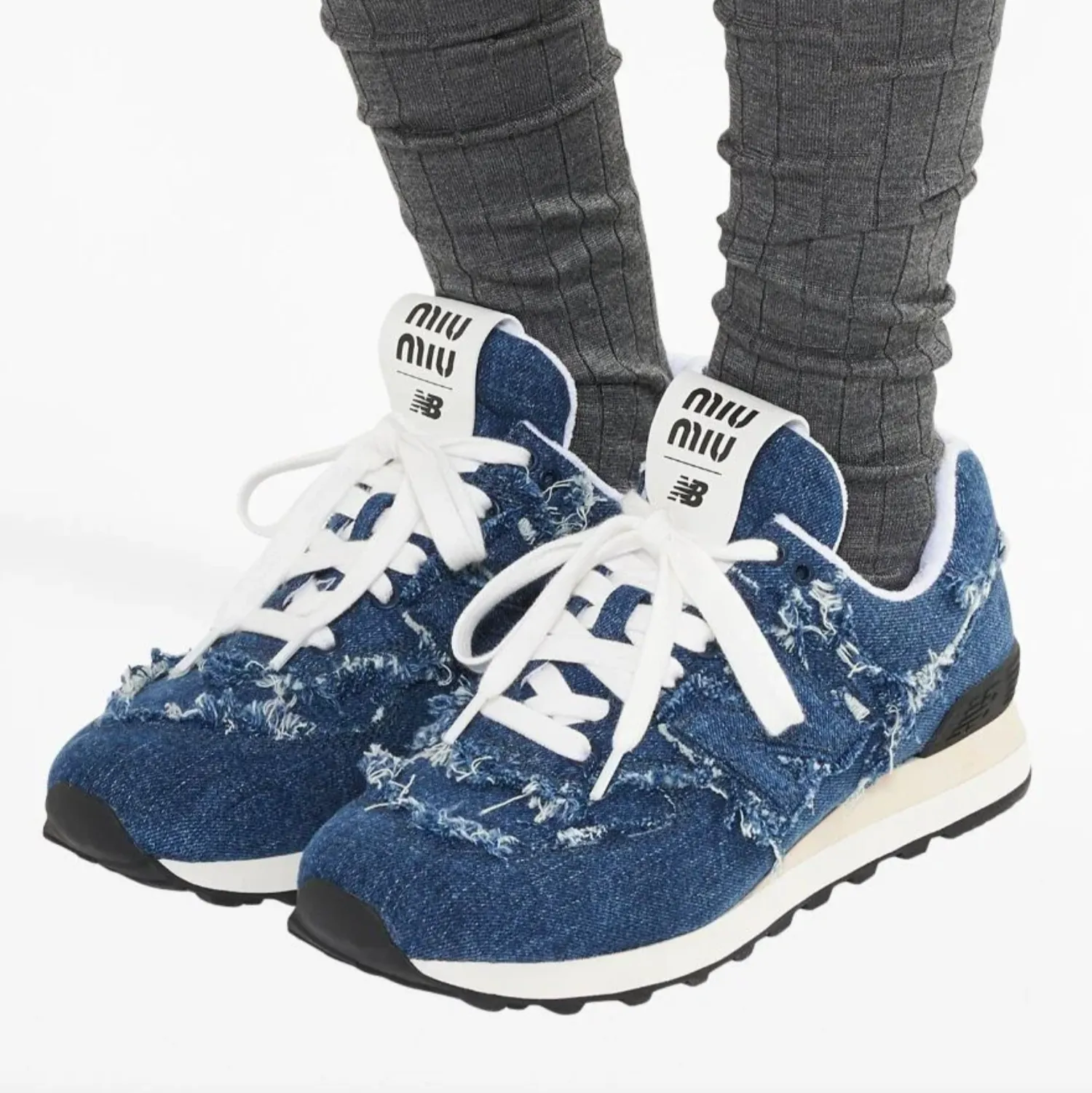 574 DENIM SNEAKERS - BLUE