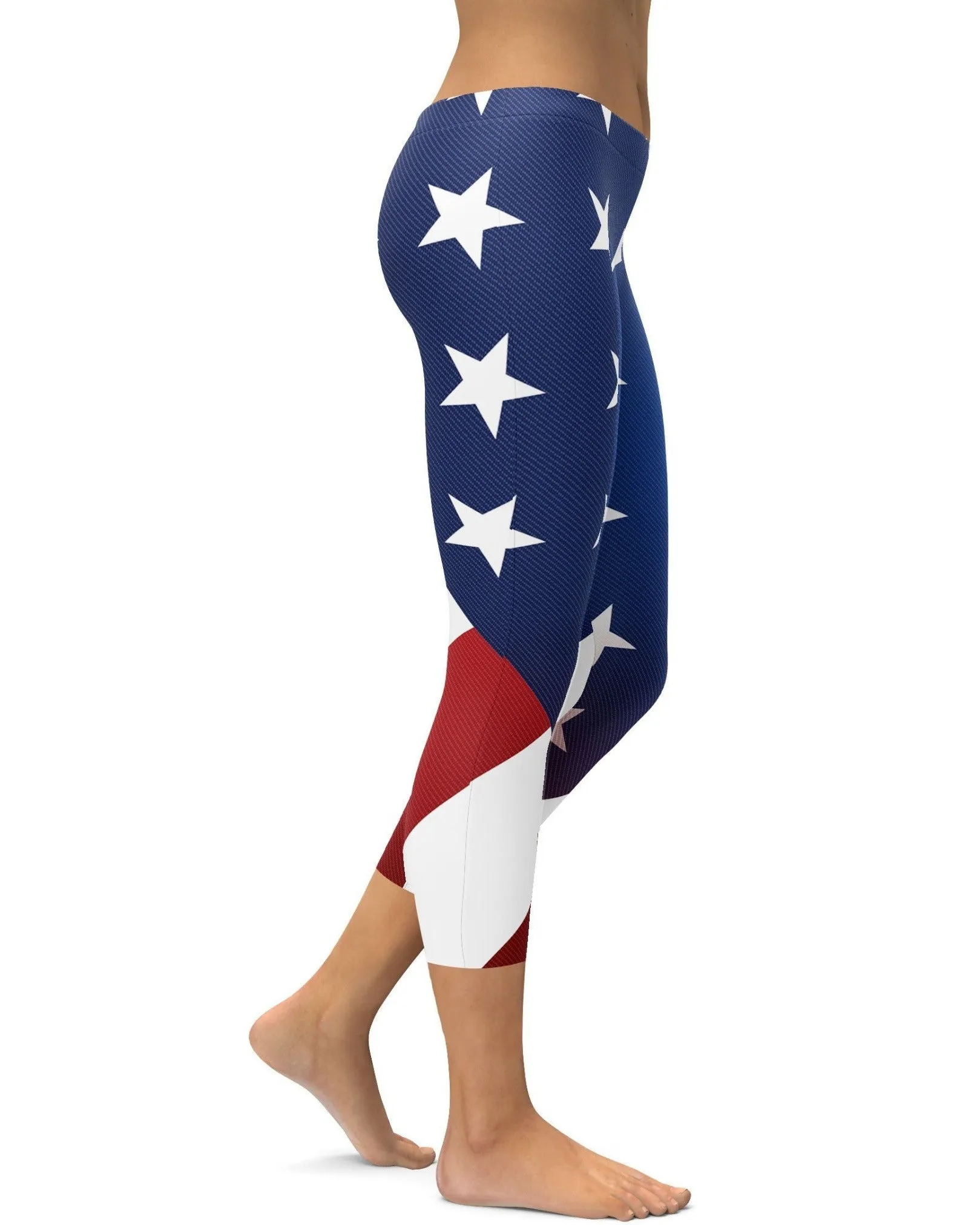 American Flag Capris
