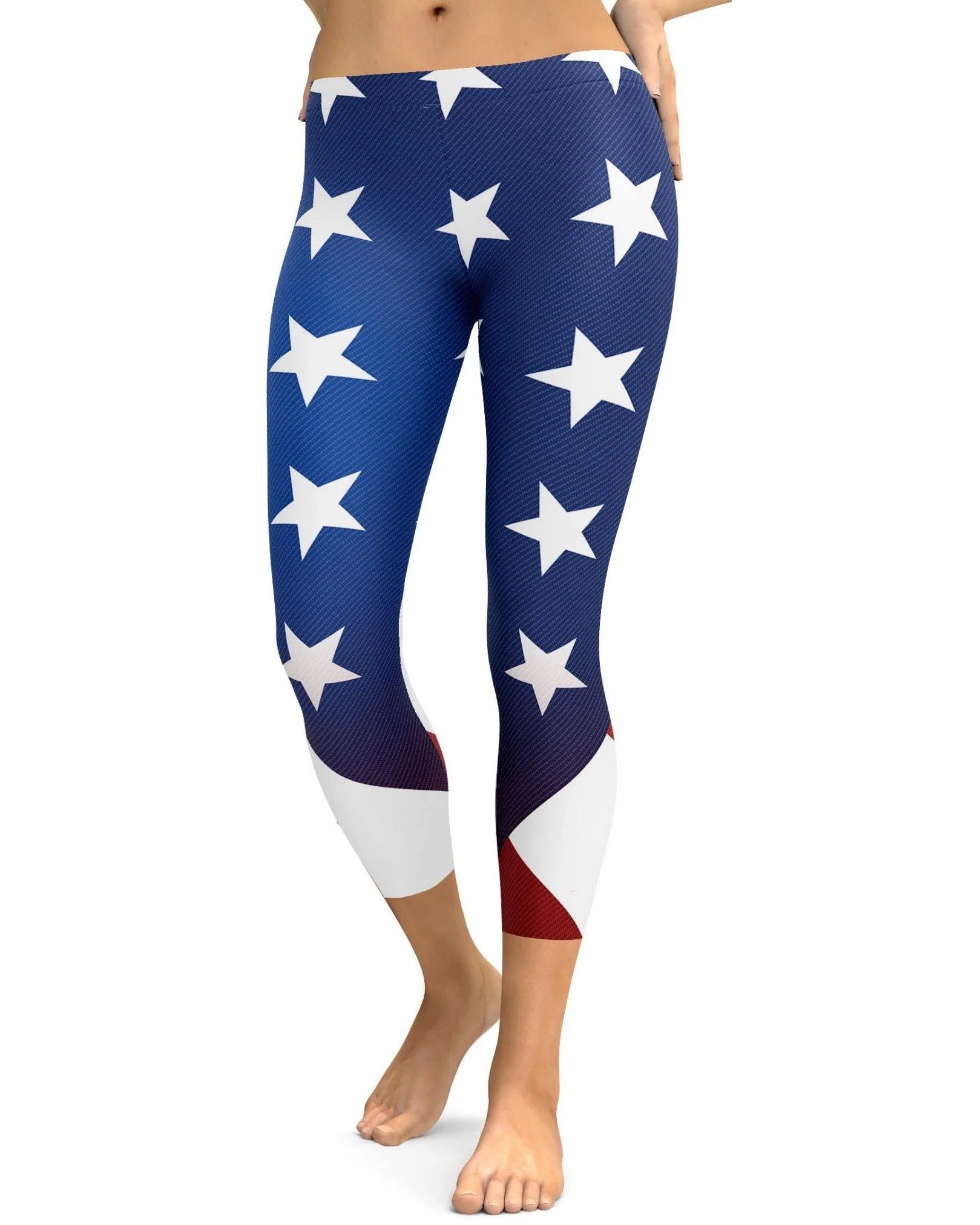 American Flag Capris