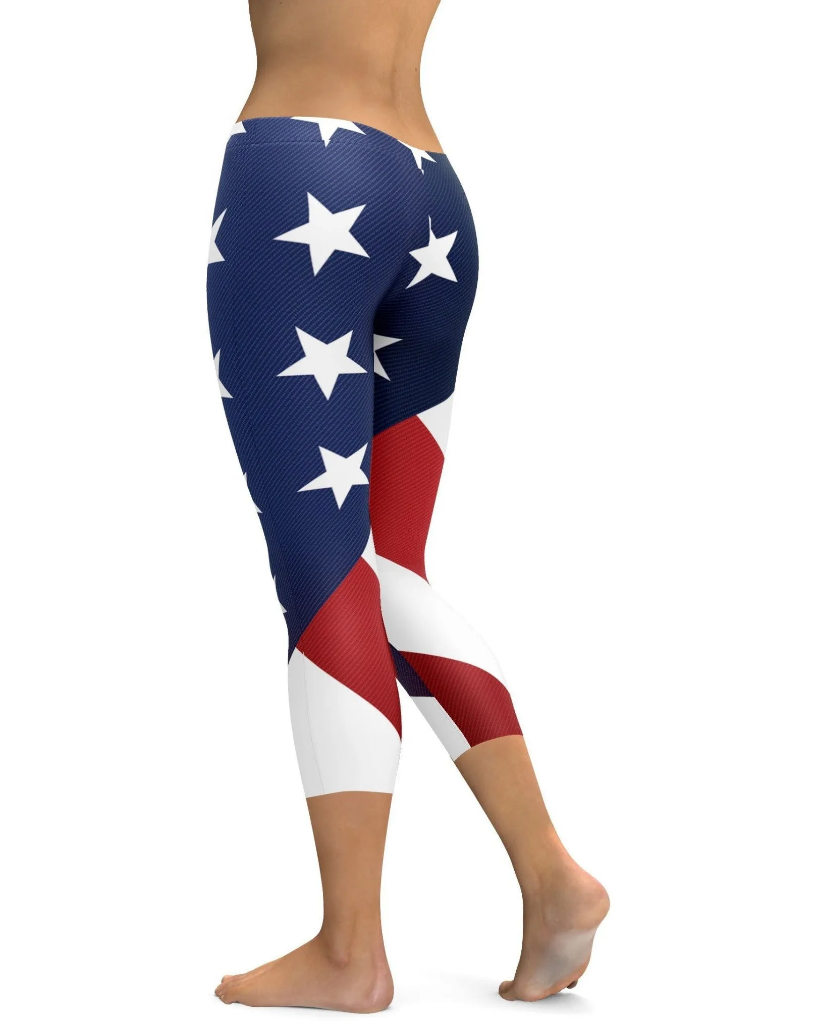 American Flag Capris