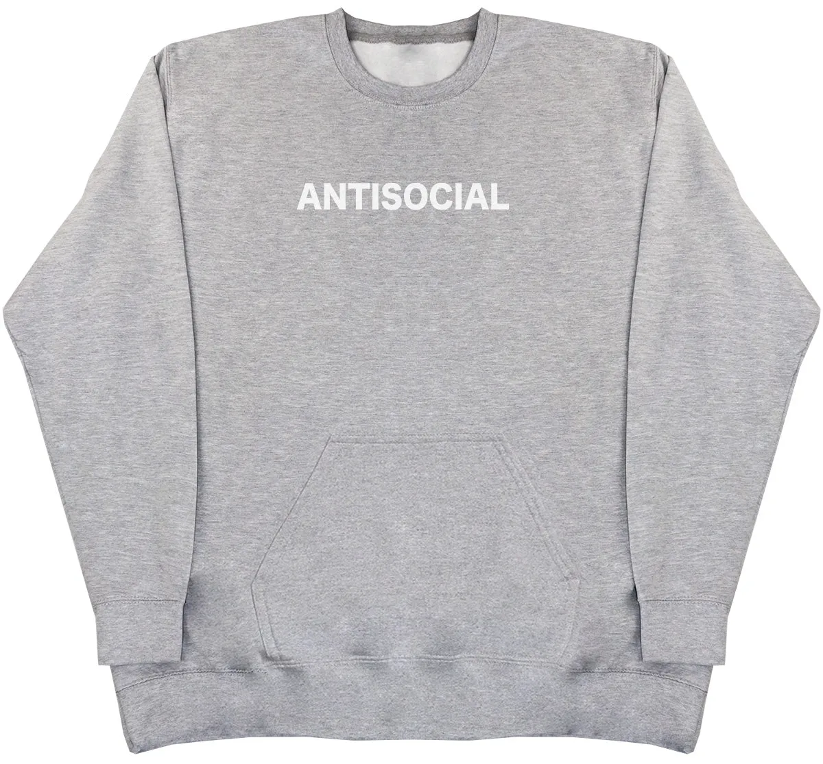 Antisocial - Huge Oversized Hoodless Hoodie