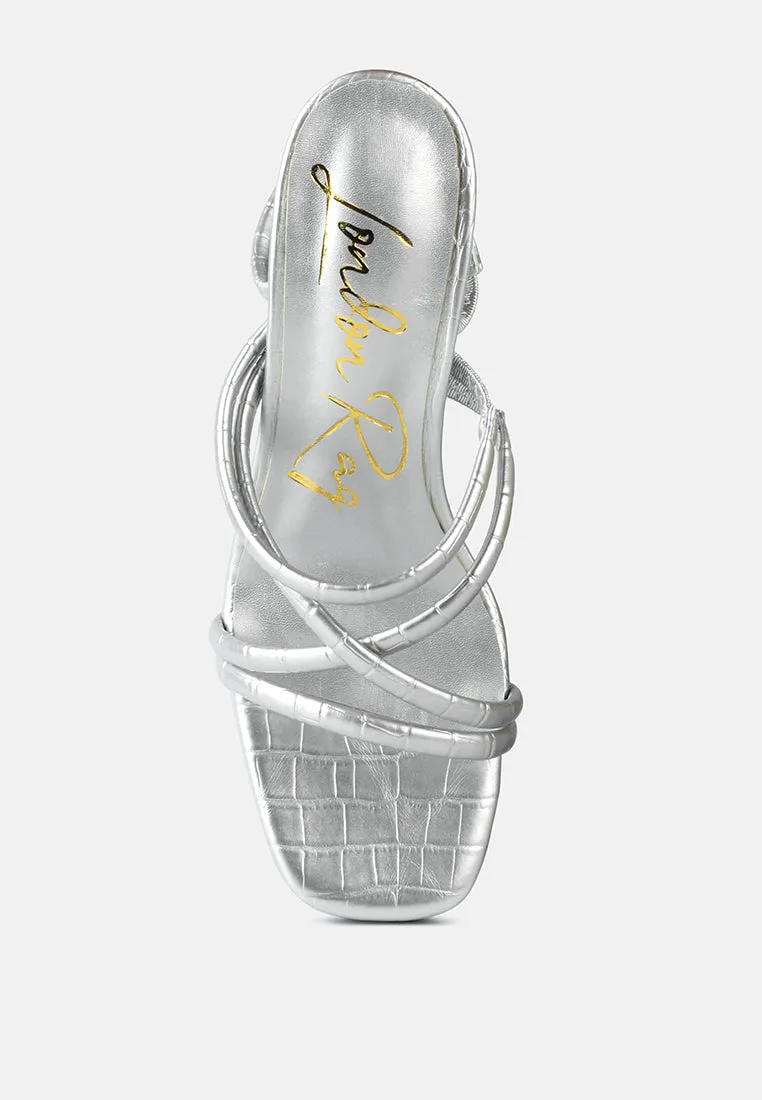 beam tips strappy chunky platform high heel sandals