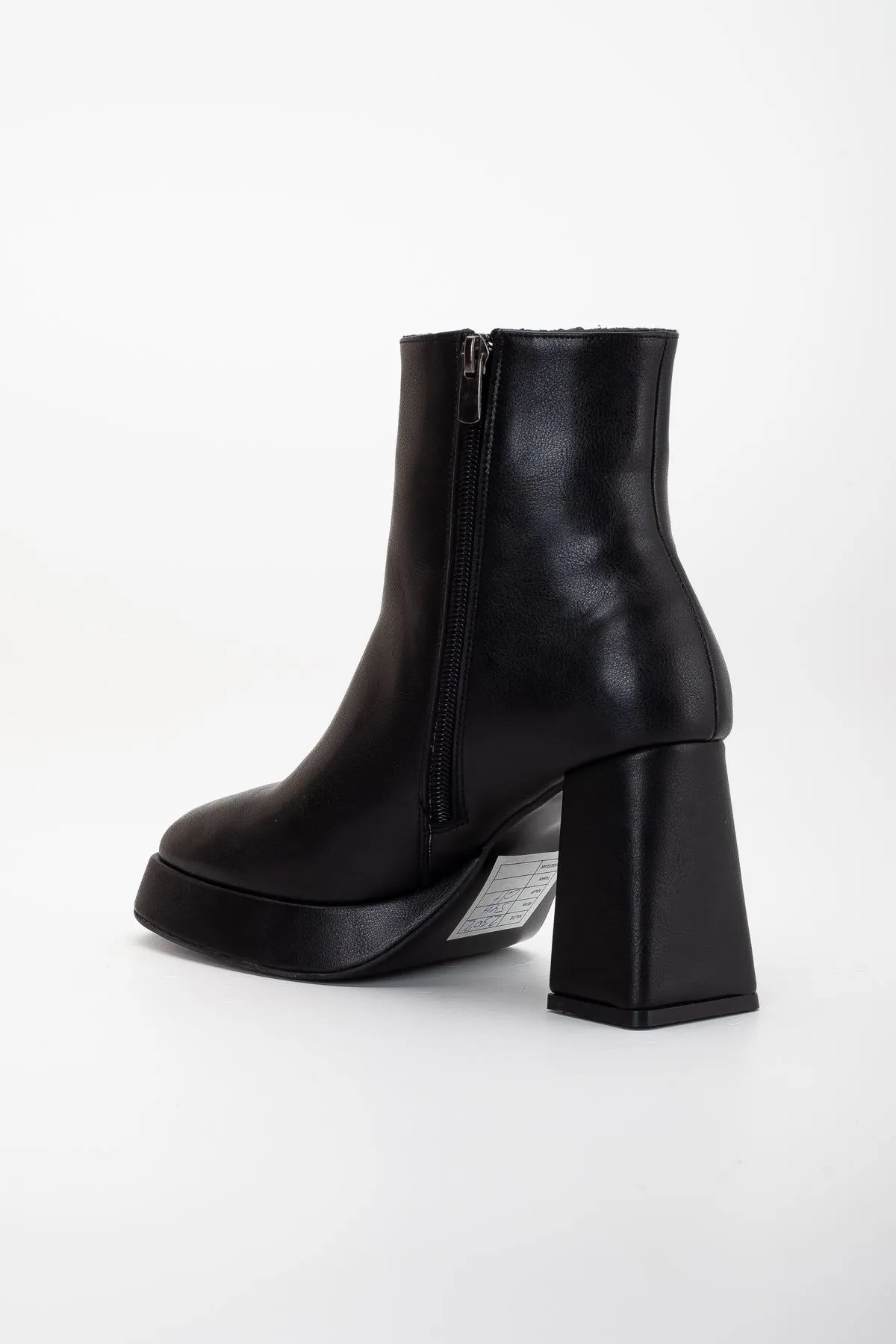 belinda platform topuk deri bot