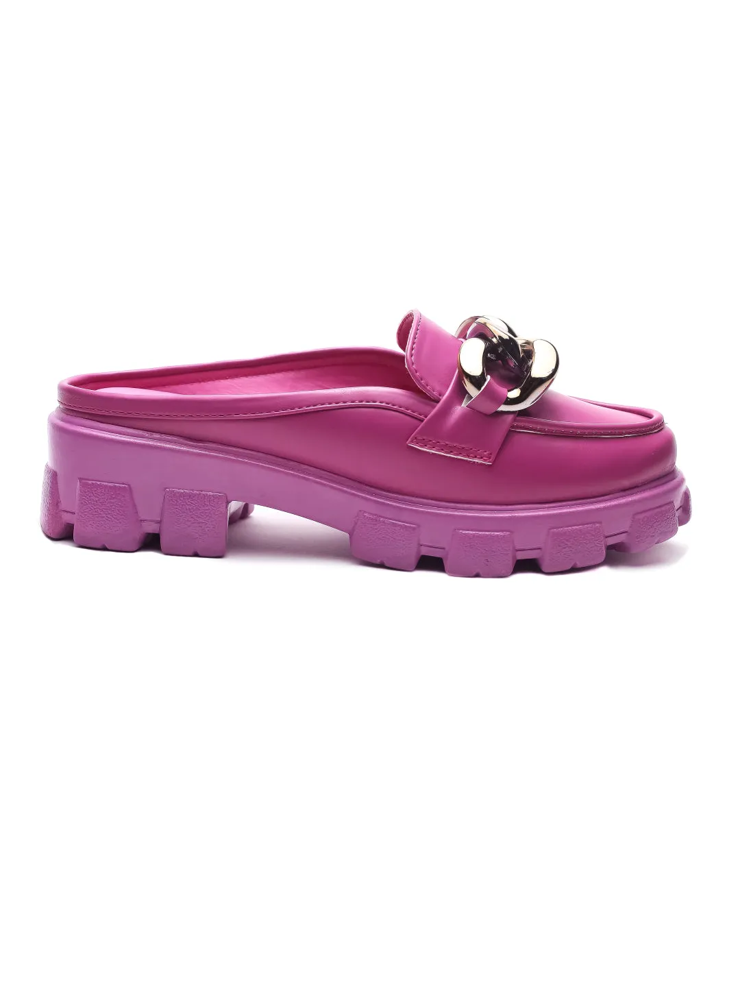 Brauch Pink Embellished Slip-on Loafer Shoe