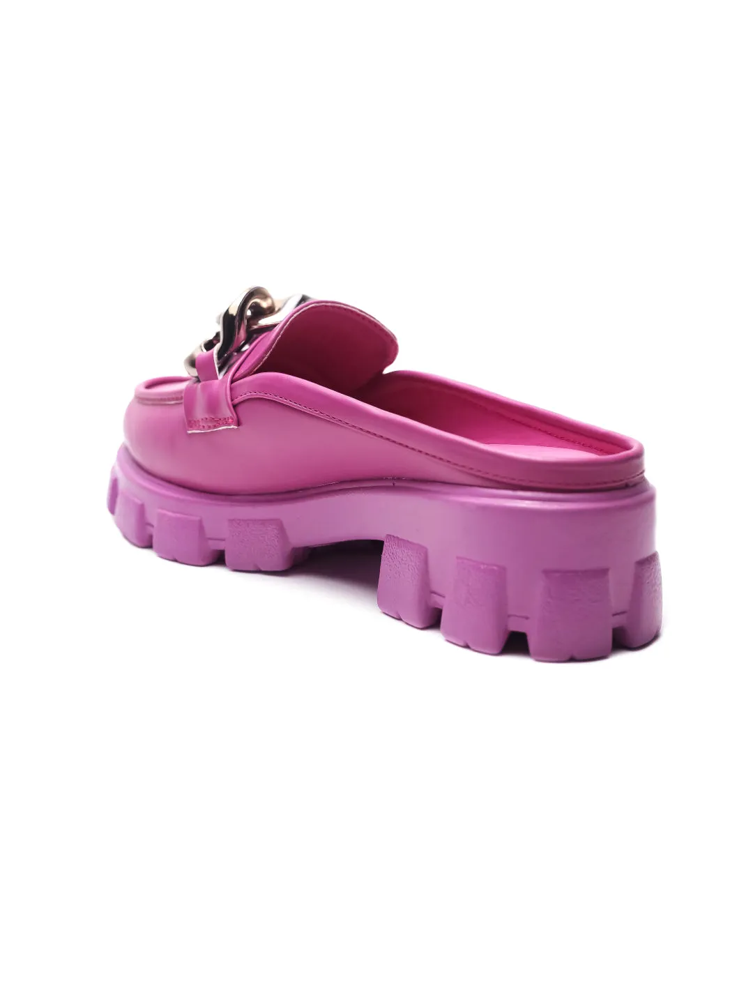 Brauch Pink Embellished Slip-on Loafer Shoe