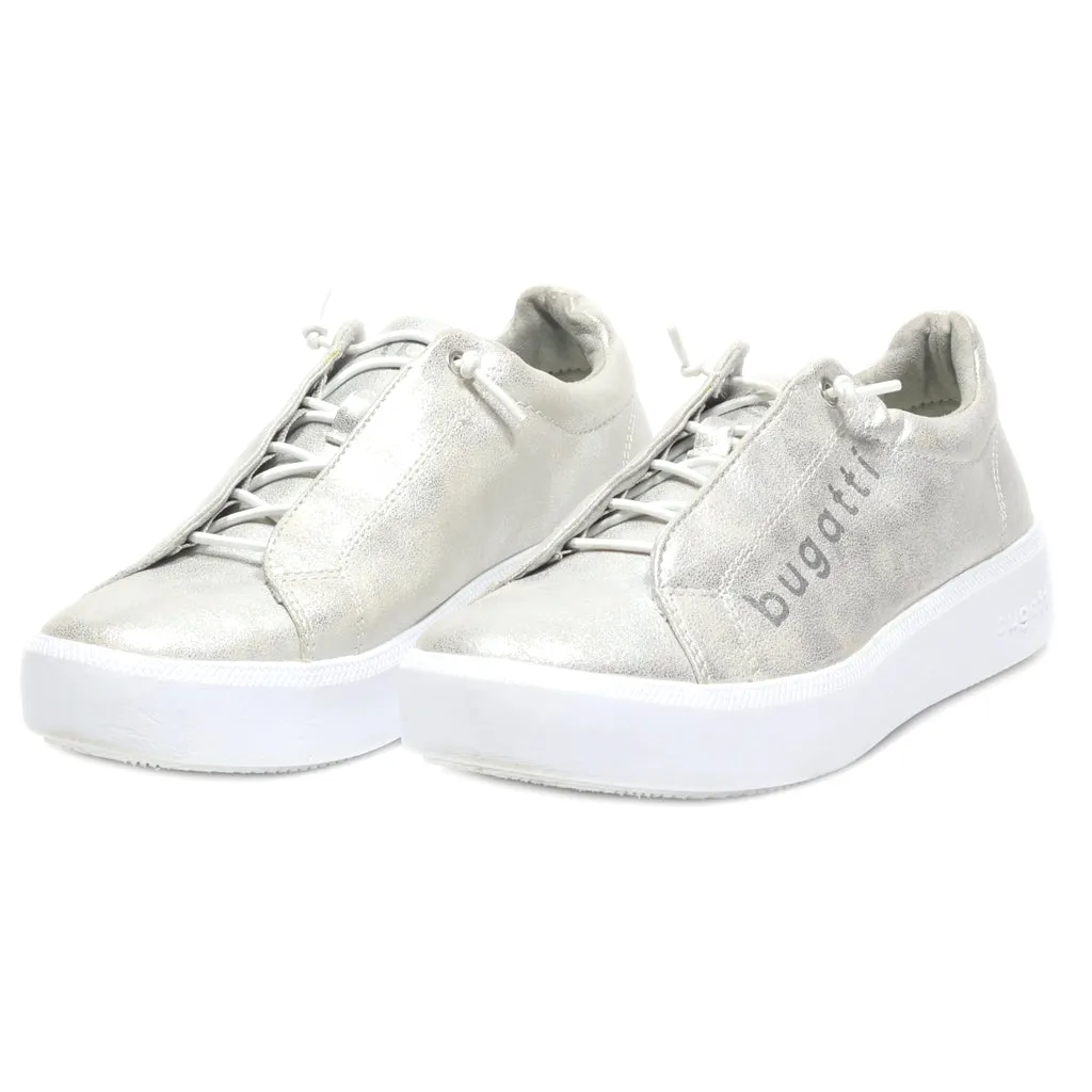 Bugatti Trainers & Sneakers Leather Silver Colour For Women