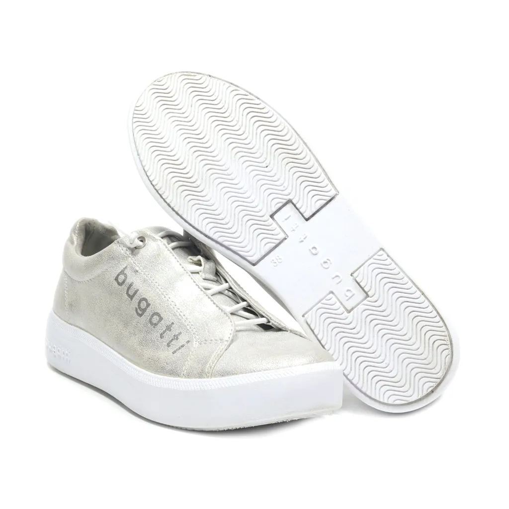 Bugatti Trainers & Sneakers Leather Silver Colour For Women