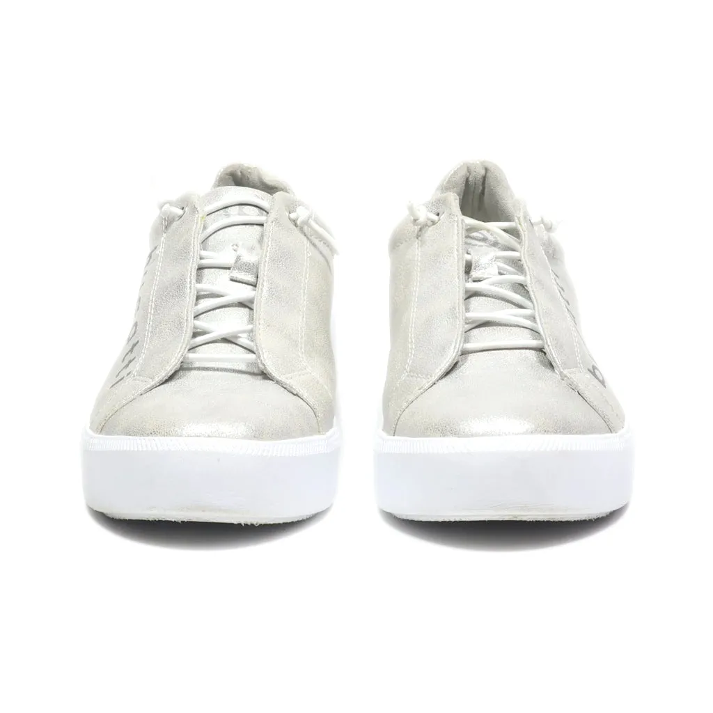 Bugatti Trainers & Sneakers Leather Silver Colour For Women