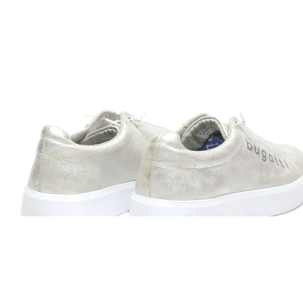 Bugatti Trainers & Sneakers Leather Silver Colour For Women