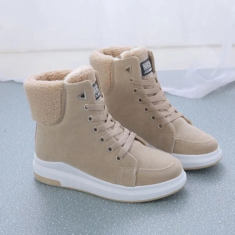Casual Flat Winter Ankle Boots for Women | Ideal for Winter