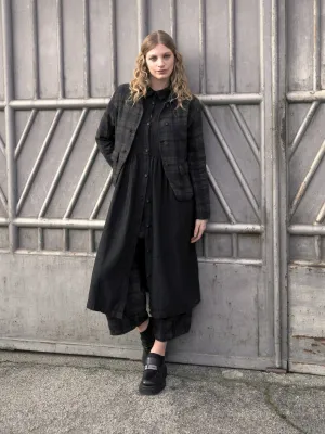 Cotton Plaid Cropped Jacket