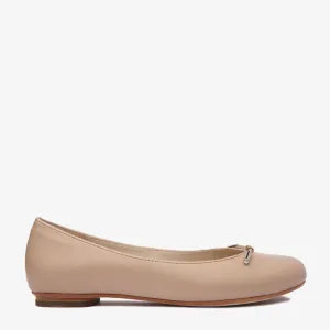 Grace Blush Leather Ballet flat