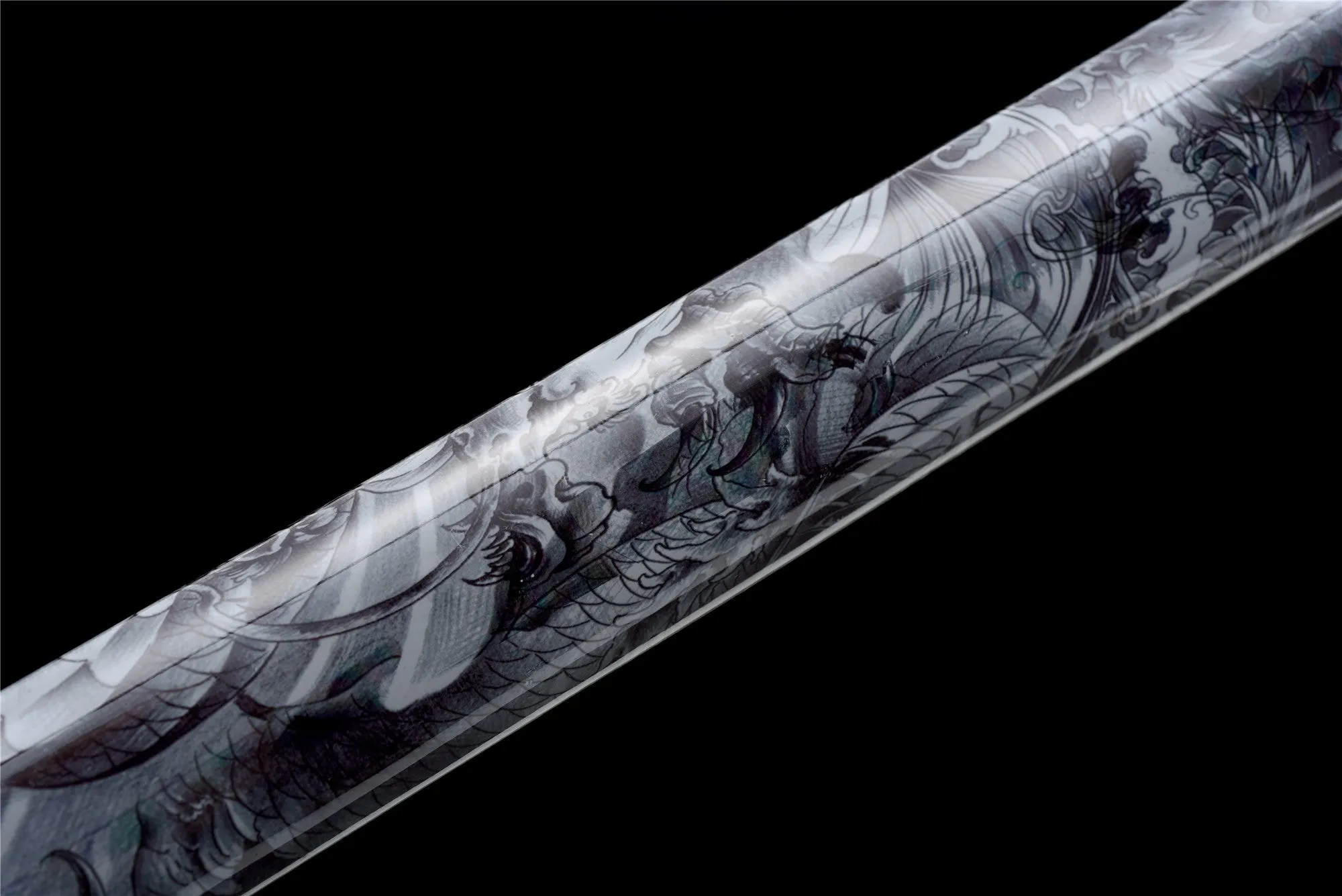 Handmade High manganese steel Chinese Sword With Dragon Head#1356