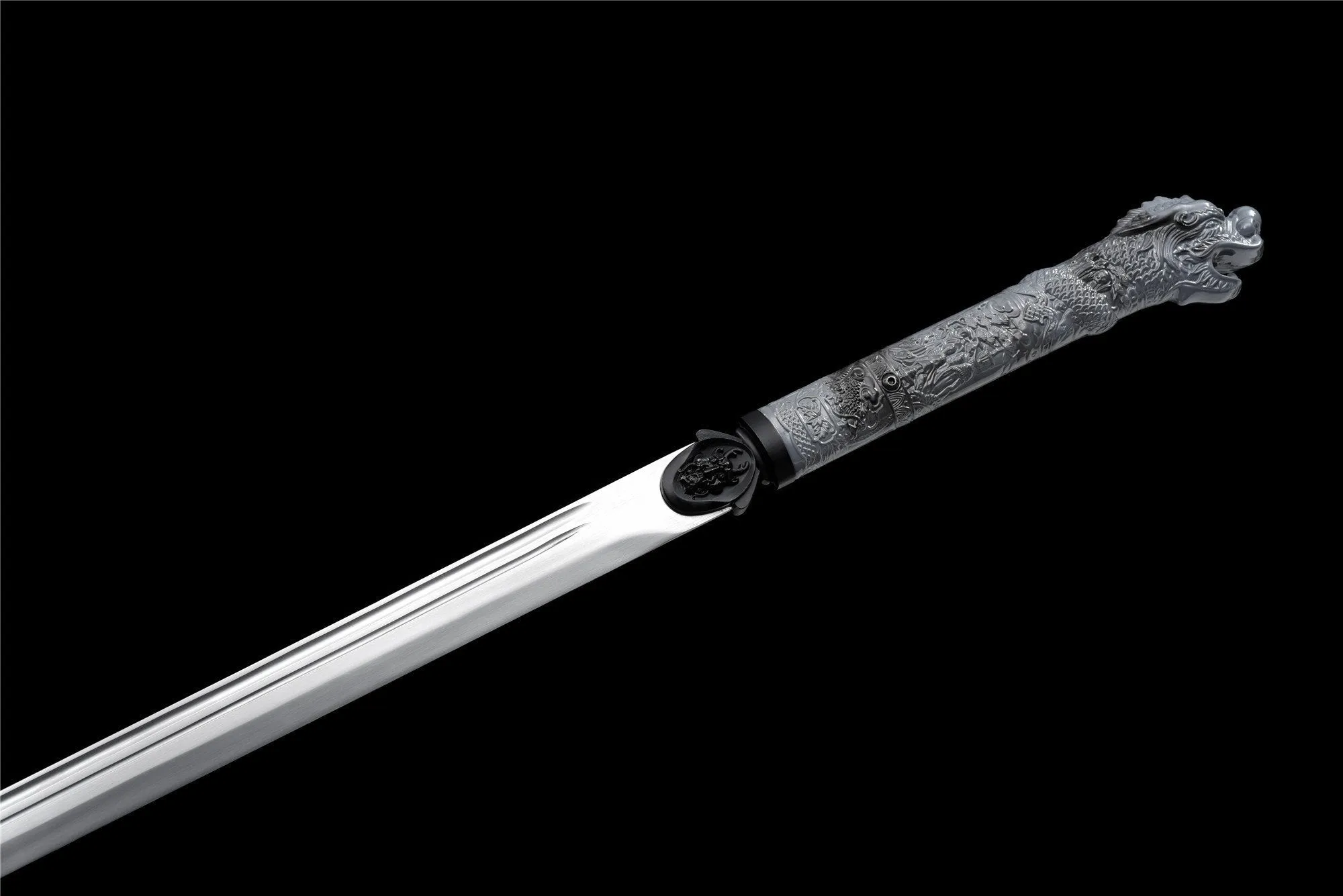 Handmade High manganese steel Chinese Sword With Dragon Head#1356