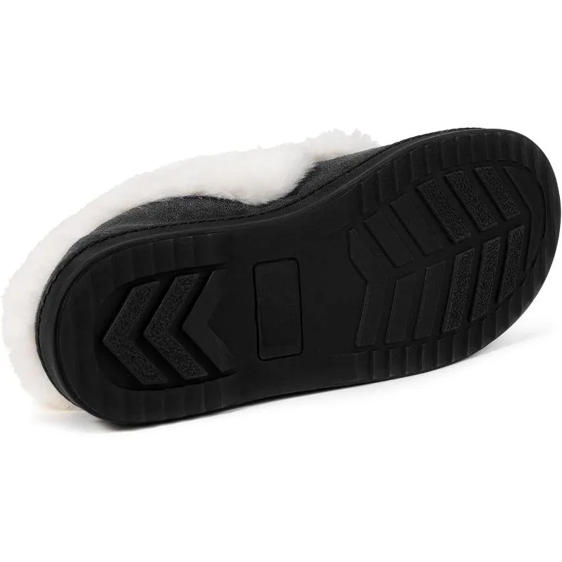 Heated Slippers - Trapper Moc Fuzzy Memory Foam For Warmth