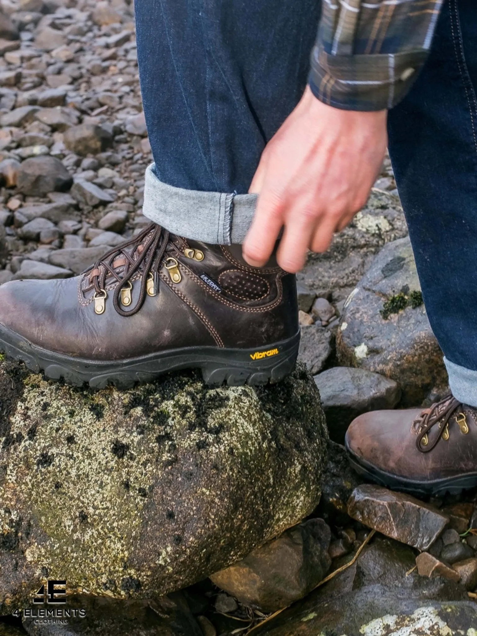 Hoggs Of Fife - Waterproof Hiking / mens walking Boot - Munro Leather boot