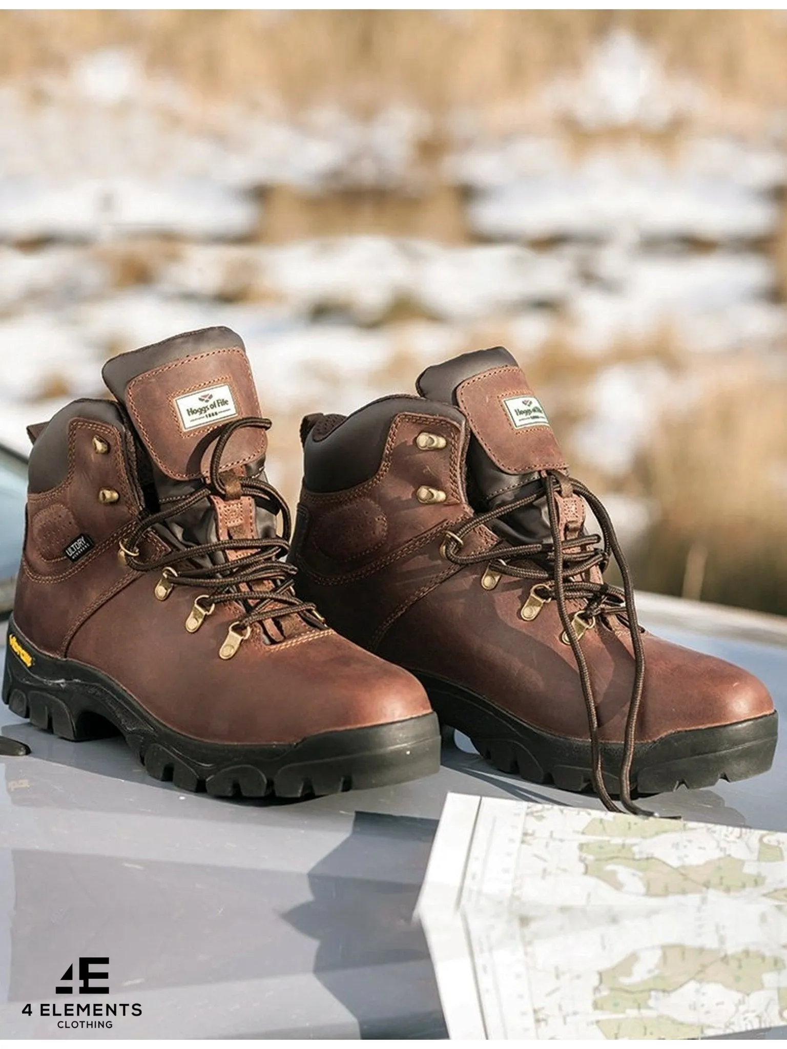 Hoggs Of Fife - Waterproof Hiking / mens walking Boot - Munro Leather boot