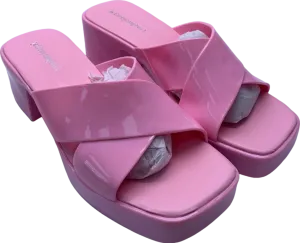 Jeffrey Campbell Pink Patched Platform Heels UK Size 8