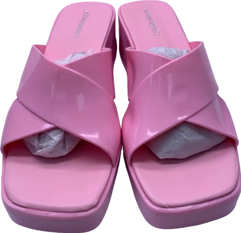 Jeffrey Campbell Pink Patched Platform Heels UK Size 8