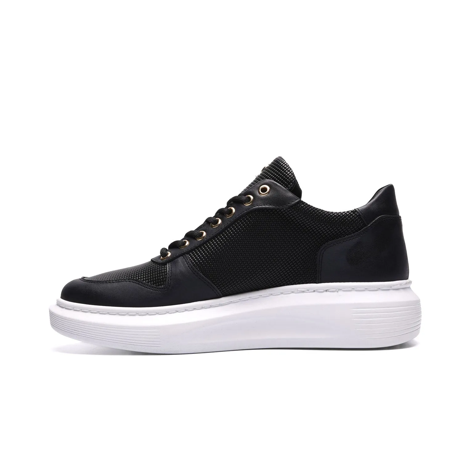 John Richardo Mens Sneakers Black - 17256-1