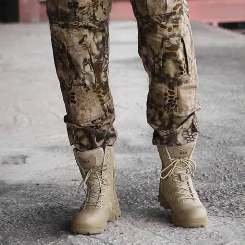 Men Waterproof Outdoor Hiking Army Boots