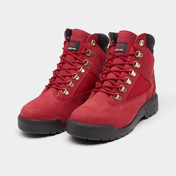 MEN'S TIMBERLAND 6-INCH FIELD BOOTS - Red