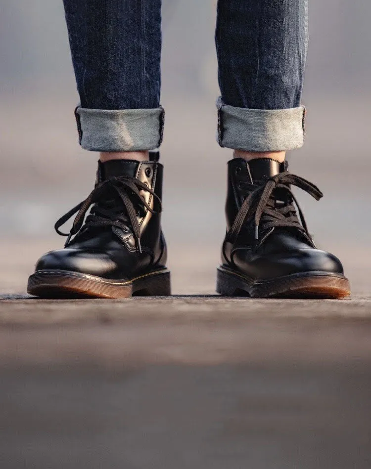 Mid-Cut Tooling All-Match British Style Unisex Martin Boot