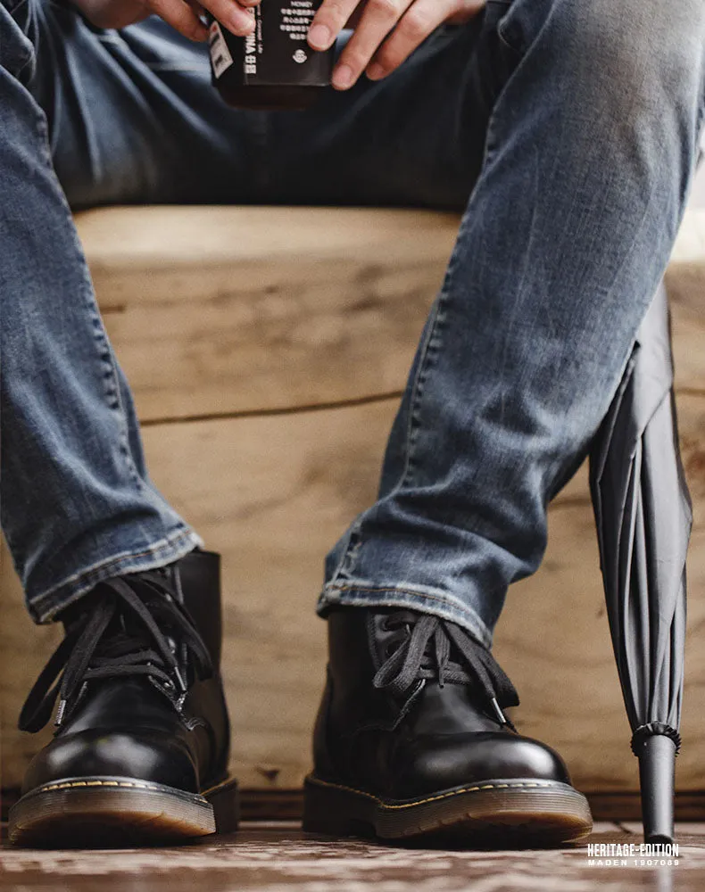 Mid-Cut Tooling All-Match British Style Unisex Martin Boot