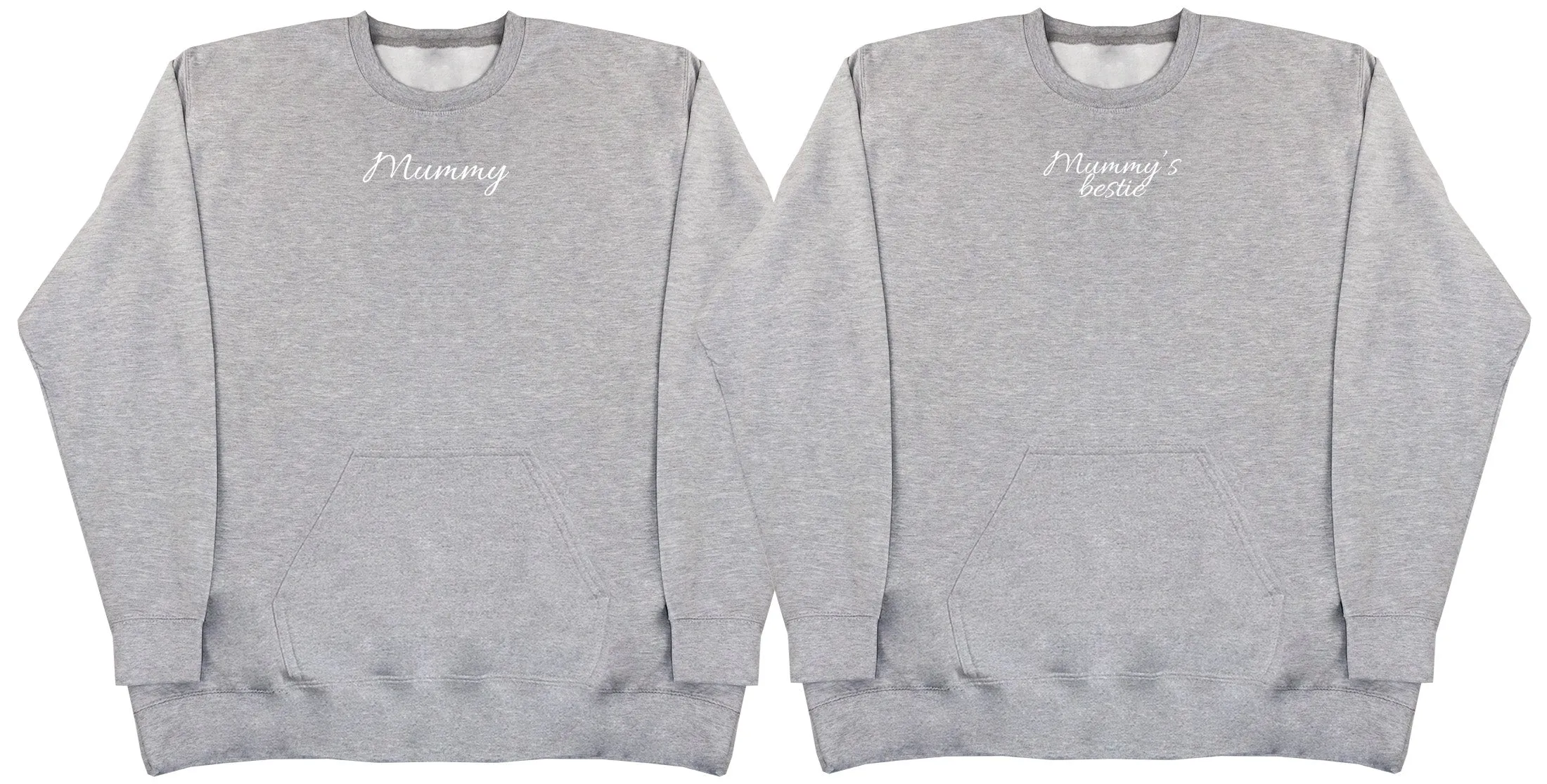 Mummy & Mummy's Bestie Matching Set - Huge Oversized Hoodless Hoodie