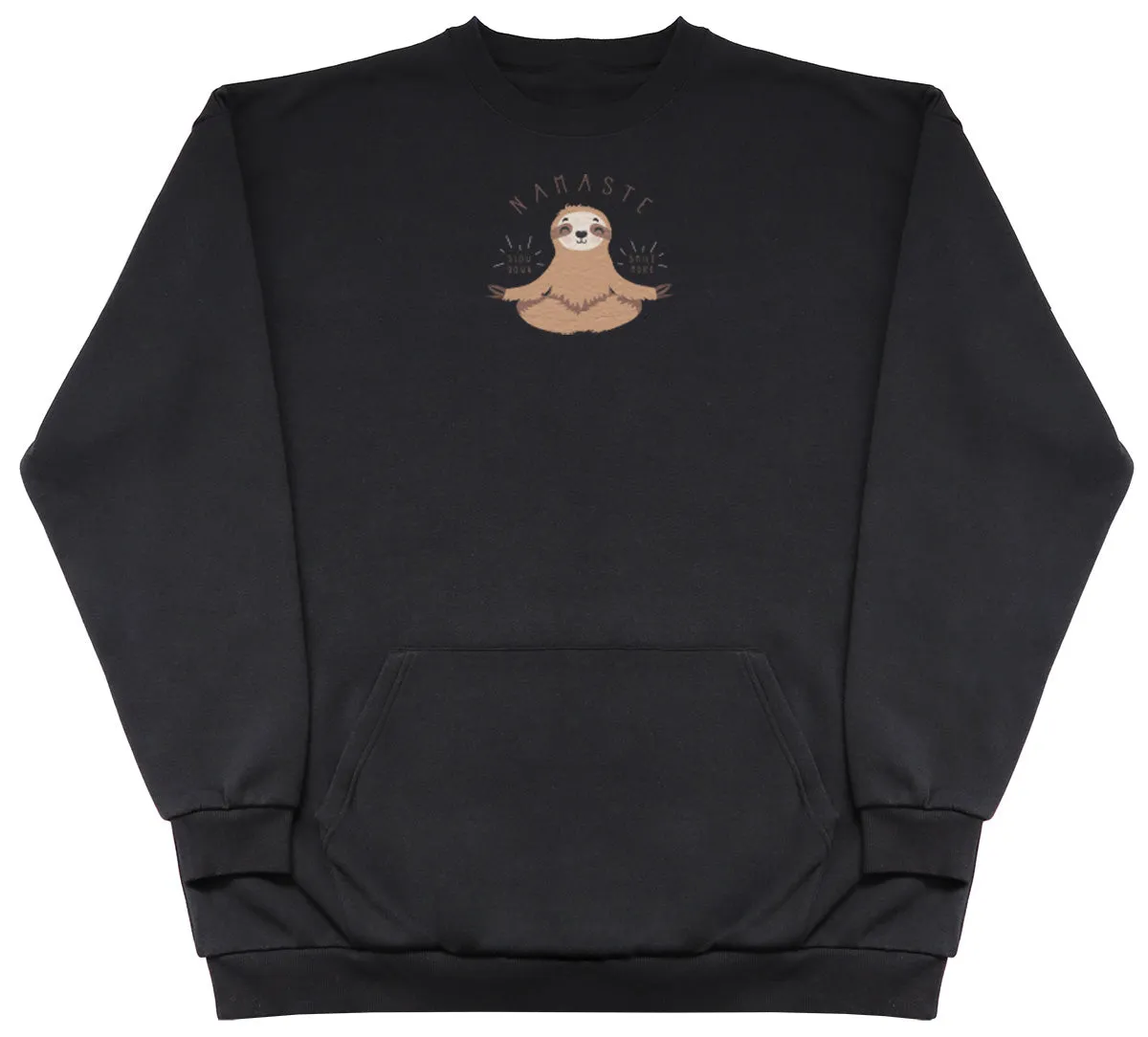 Namaste Sloth - Huge Oversized Hoodless Hoodie