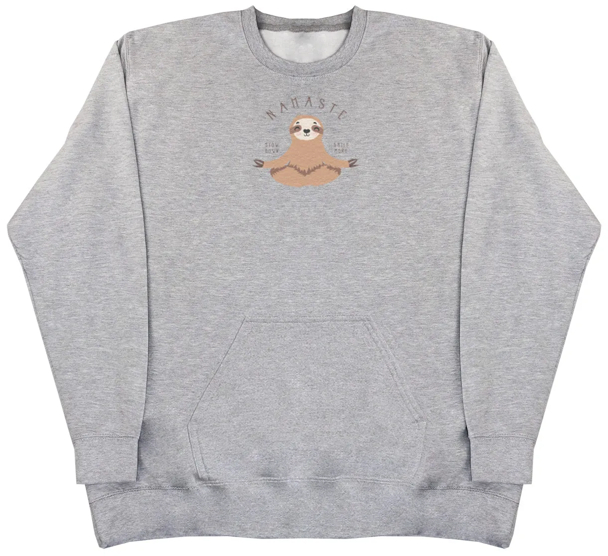Namaste Sloth - Huge Oversized Hoodless Hoodie