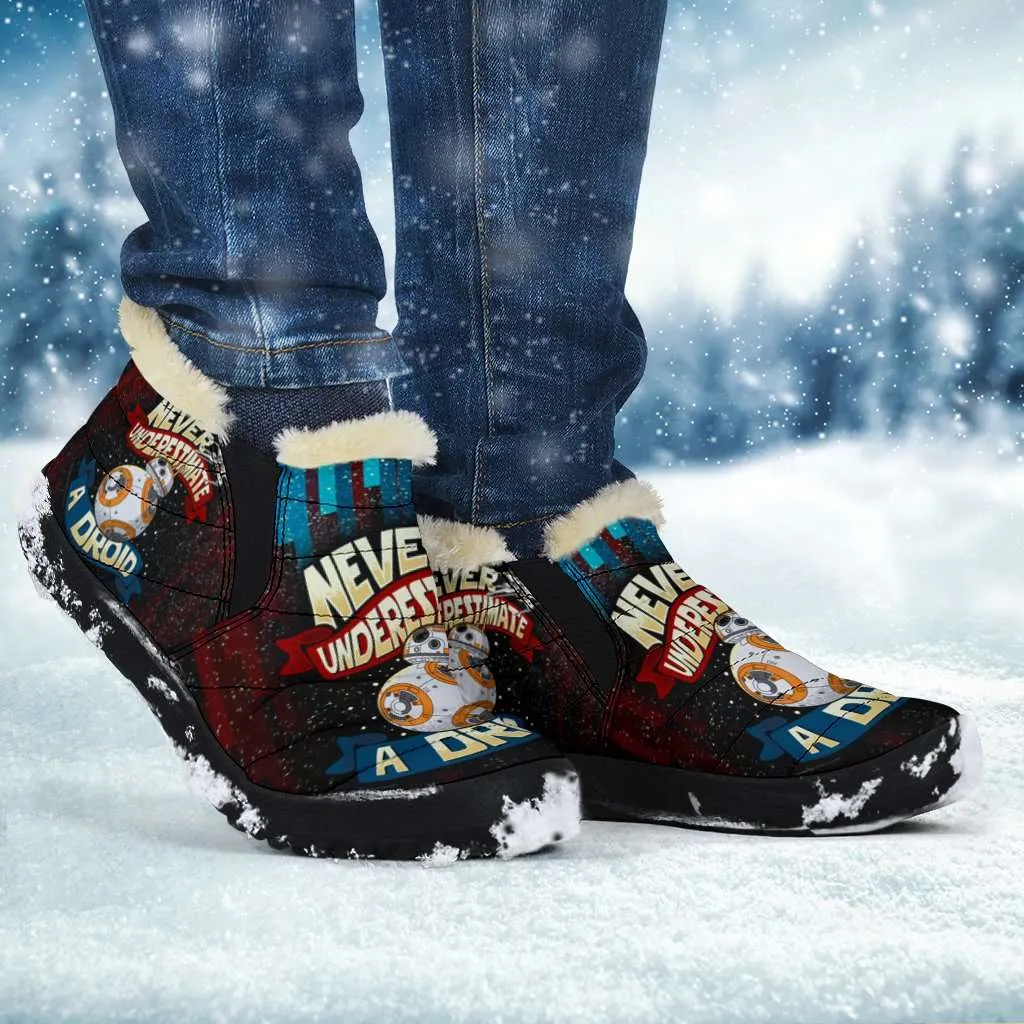 Never Underestimate a Droid Winter Nylon Slip-on Sneakers