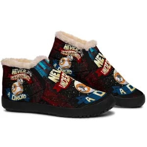 Never Underestimate a Droid Winter Nylon Slip-on Sneakers