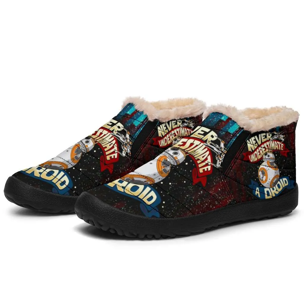 Never Underestimate a Droid Winter Nylon Slip-on Sneakers