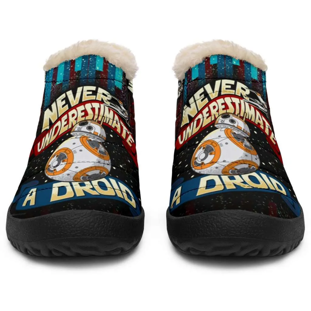 Never Underestimate a Droid Winter Nylon Slip-on Sneakers