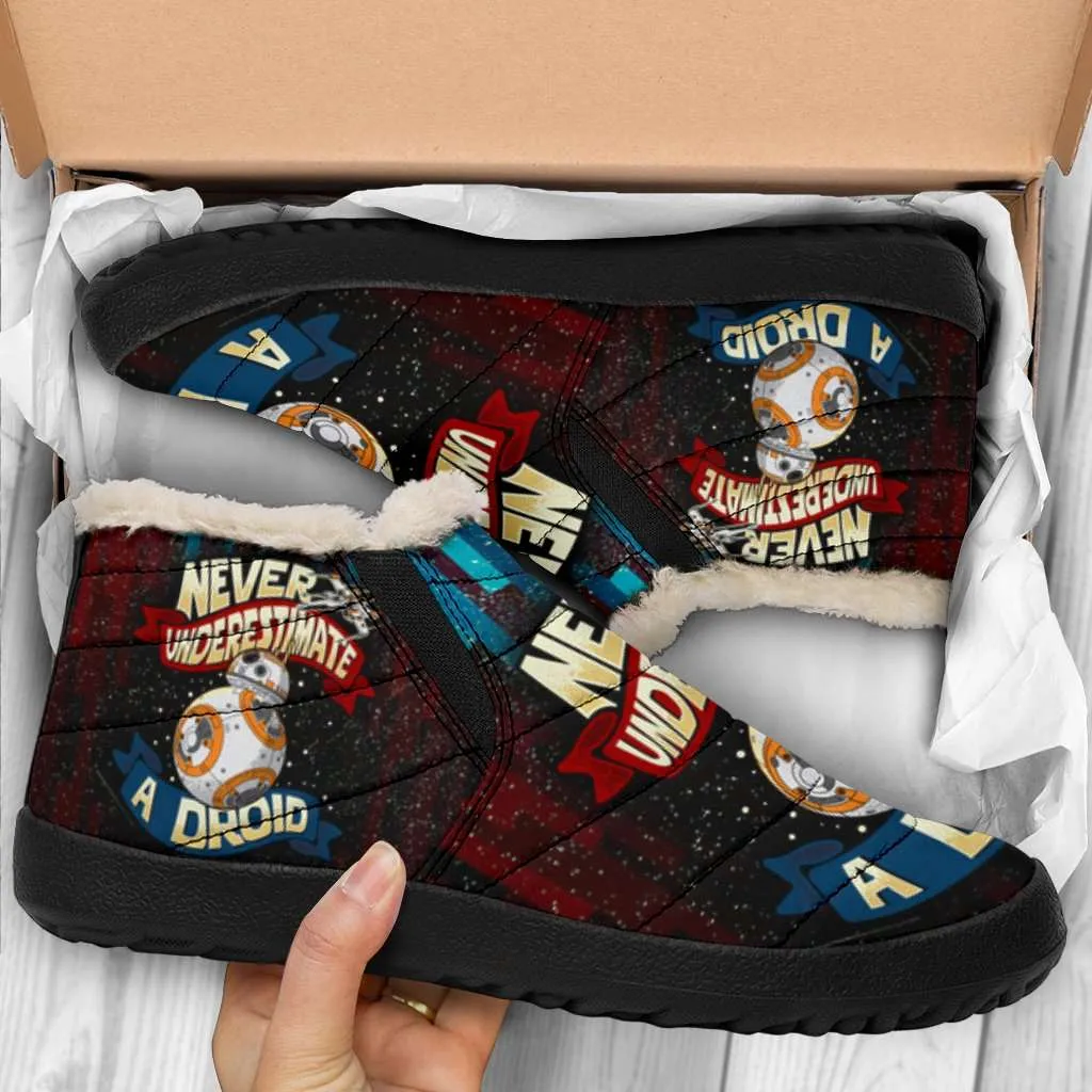Never Underestimate a Droid Winter Nylon Slip-on Sneakers