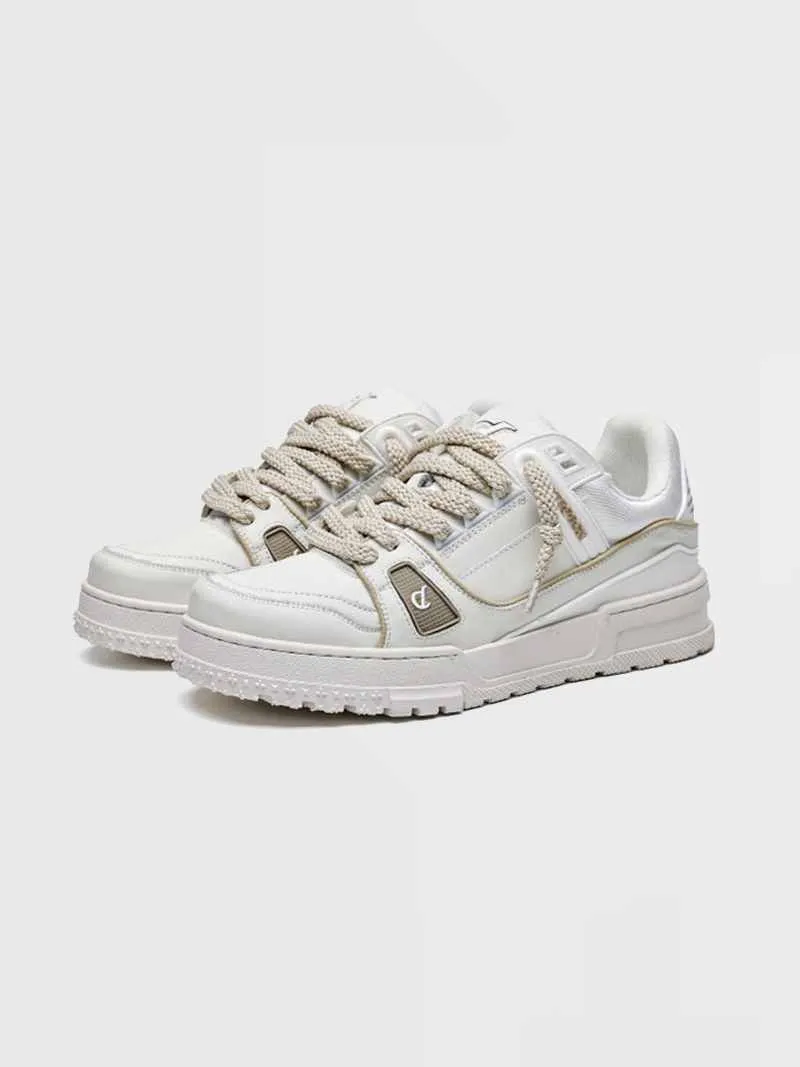 Niceprimes High Street Premium White Couple Sneakers
