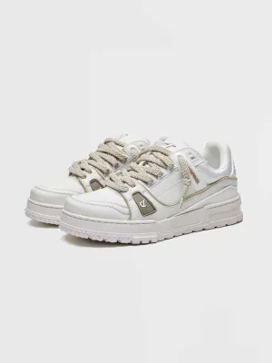 Niceprimes High Street Premium White Couple Sneakers