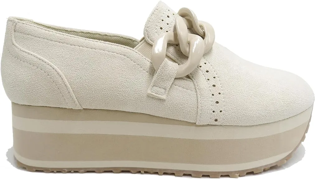 Pierre Dumas Women's Paloma-1 Platform Loafer - Ivory 82506-475