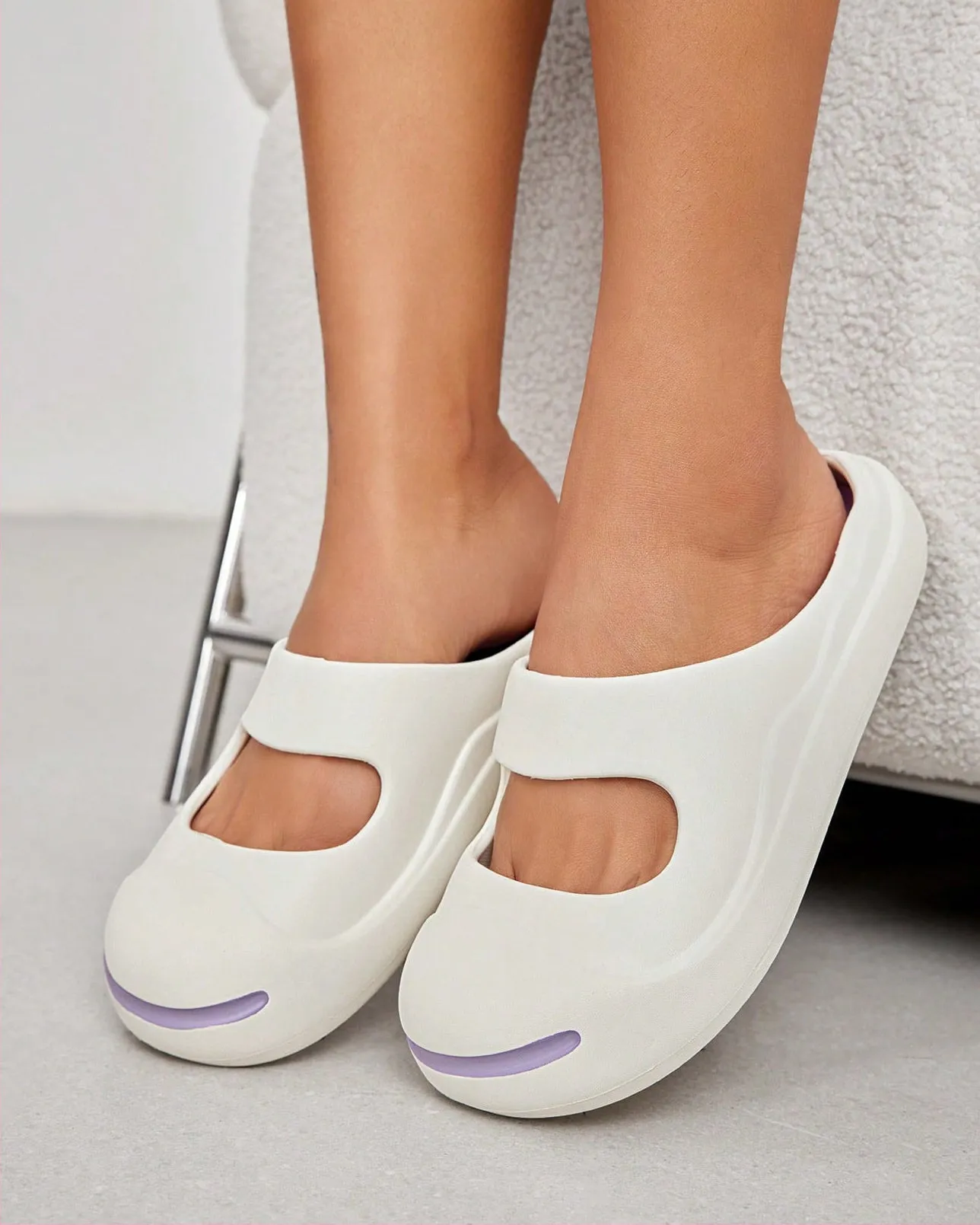 Platform Flat Slippers