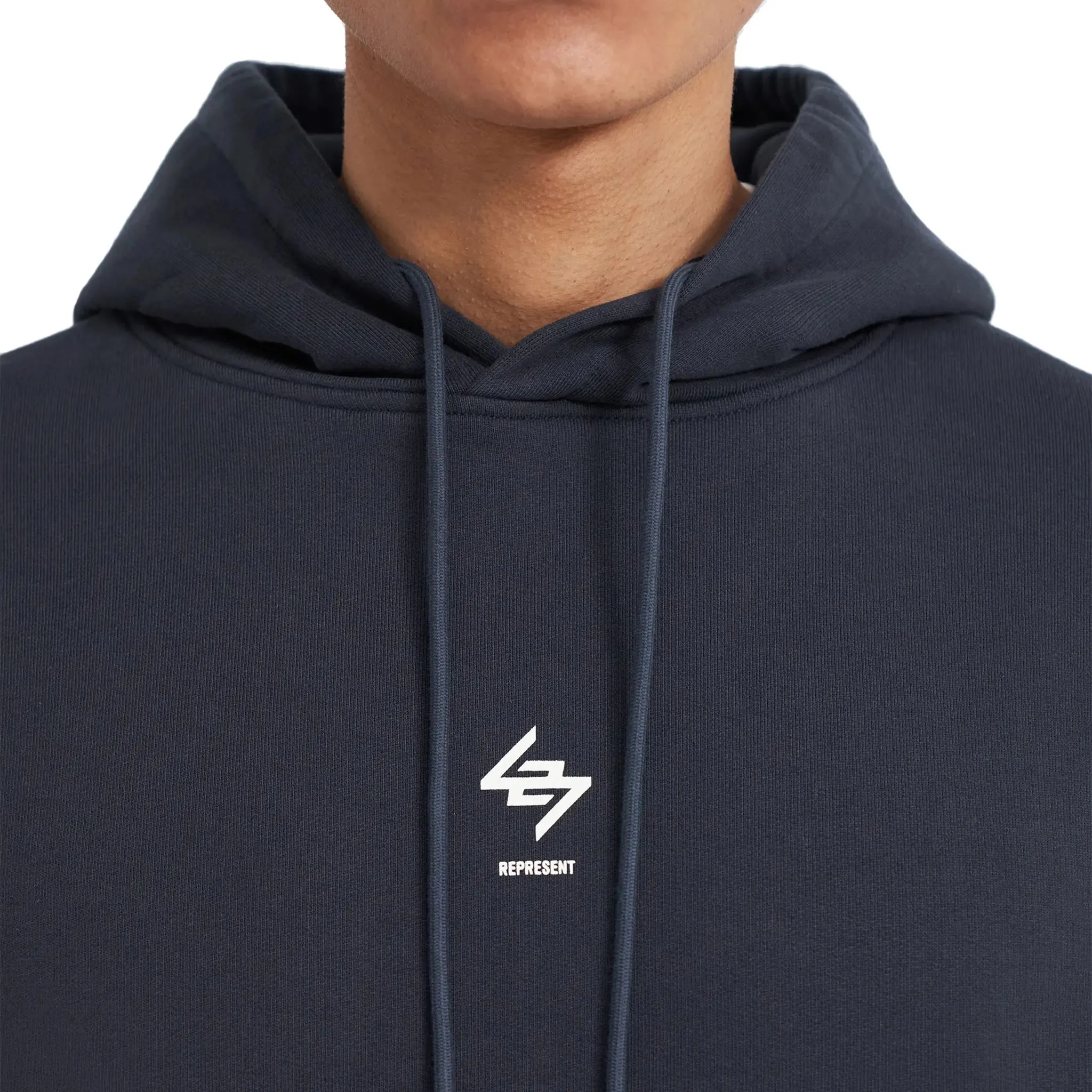 Represent 247 Oversized Navy Blue Hoodie