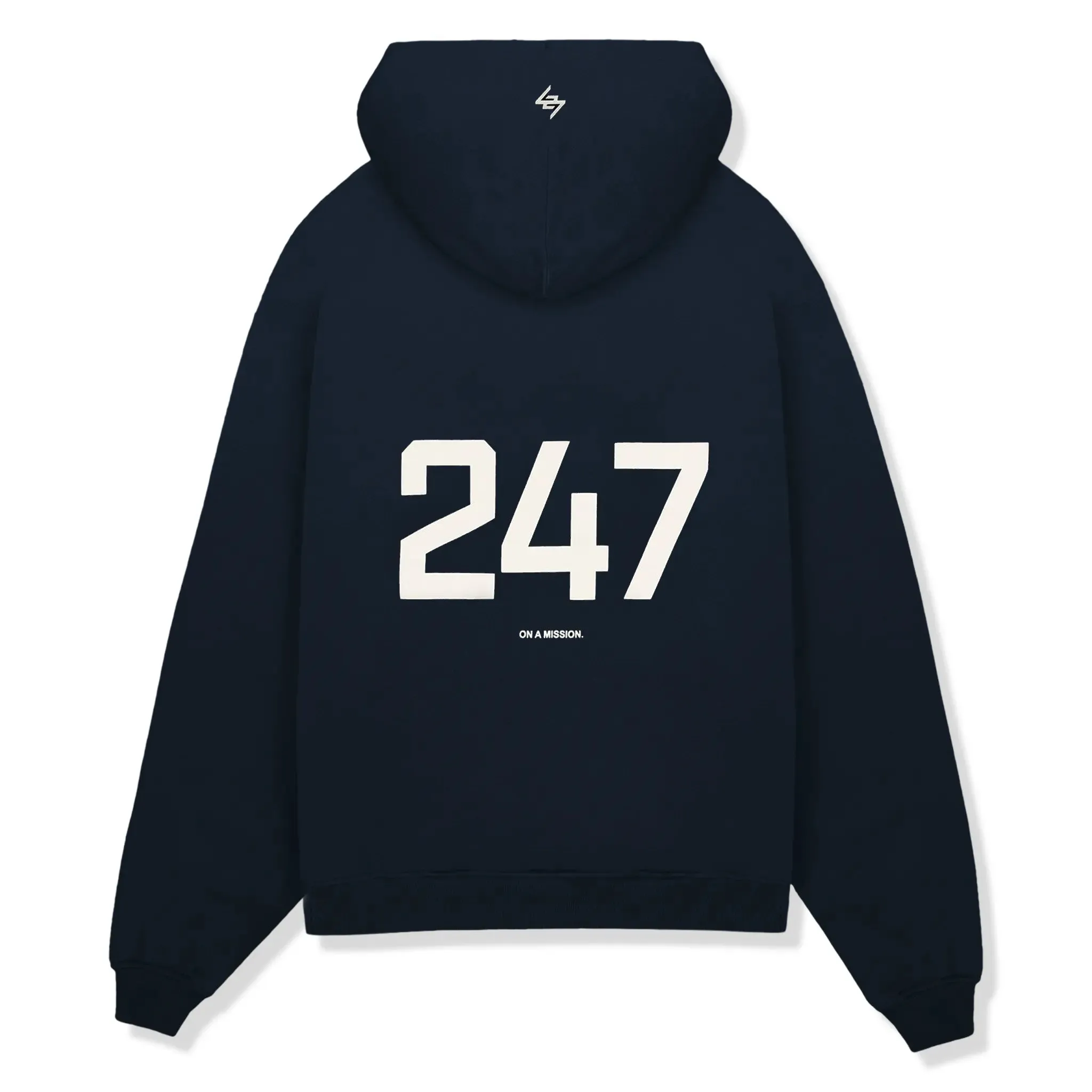 Represent 247 Oversized Navy Blue Hoodie