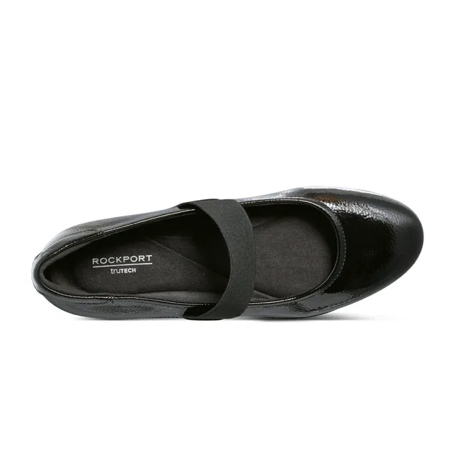 Rockport Women's Aver Mary Jane Ballet Flats Black Patent W-AVER BLK001
