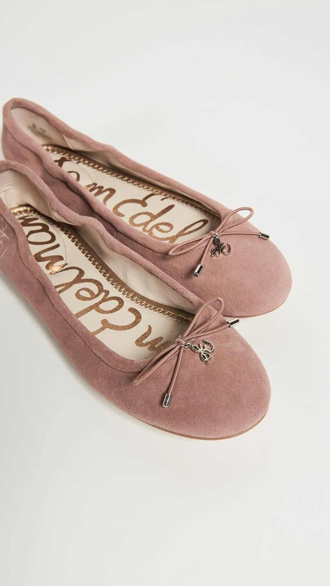 Sam Edelman Felicia Dusty Rose Slip On Rounded Closed Toe Flexible Ballet Flat