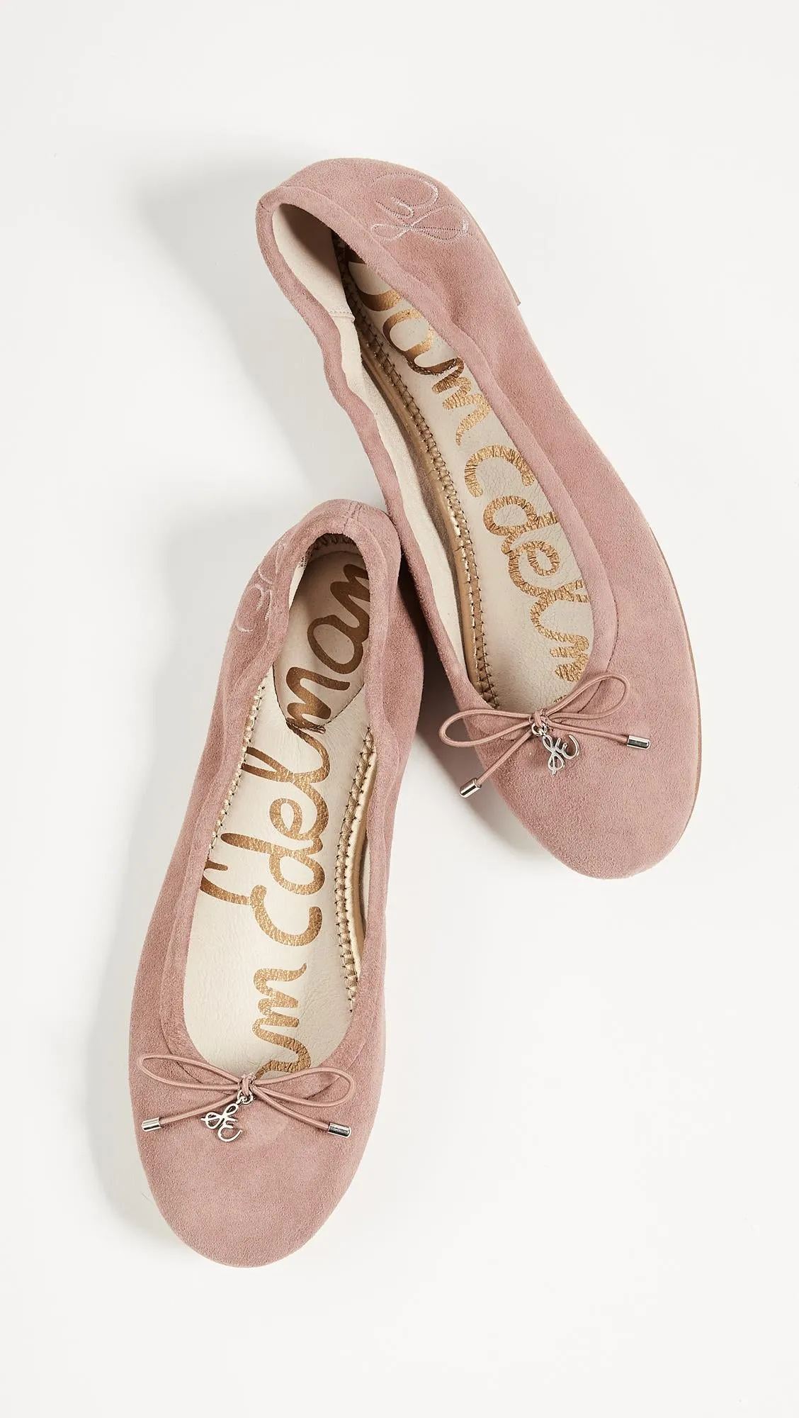 Sam Edelman Felicia Dusty Rose Slip On Rounded Closed Toe Flexible Ballet Flat