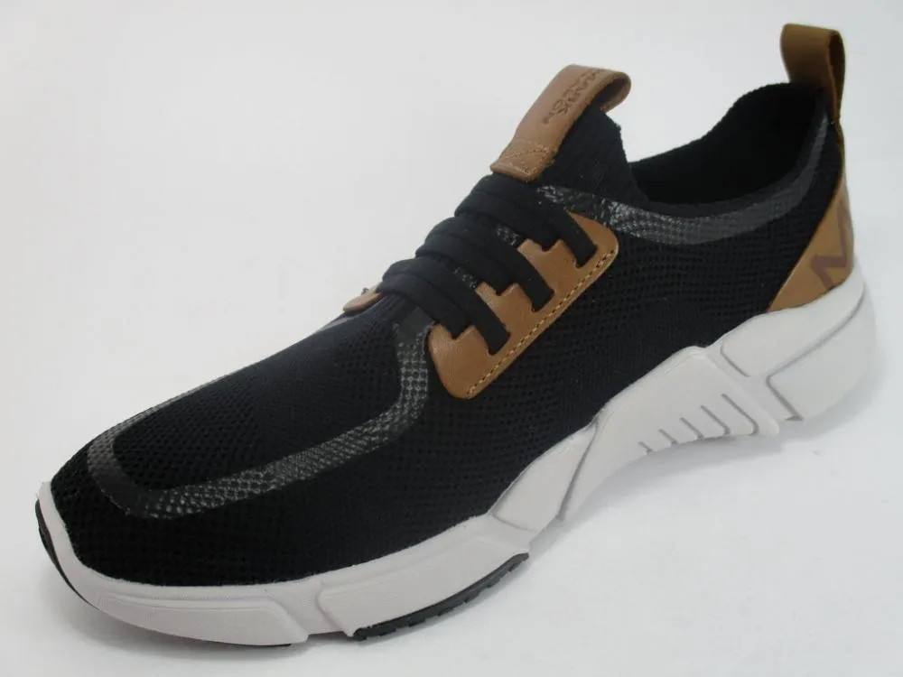 Skechers scarpa sneakers da uomo con laccio elastico  Block Peak 68643 BLK nero