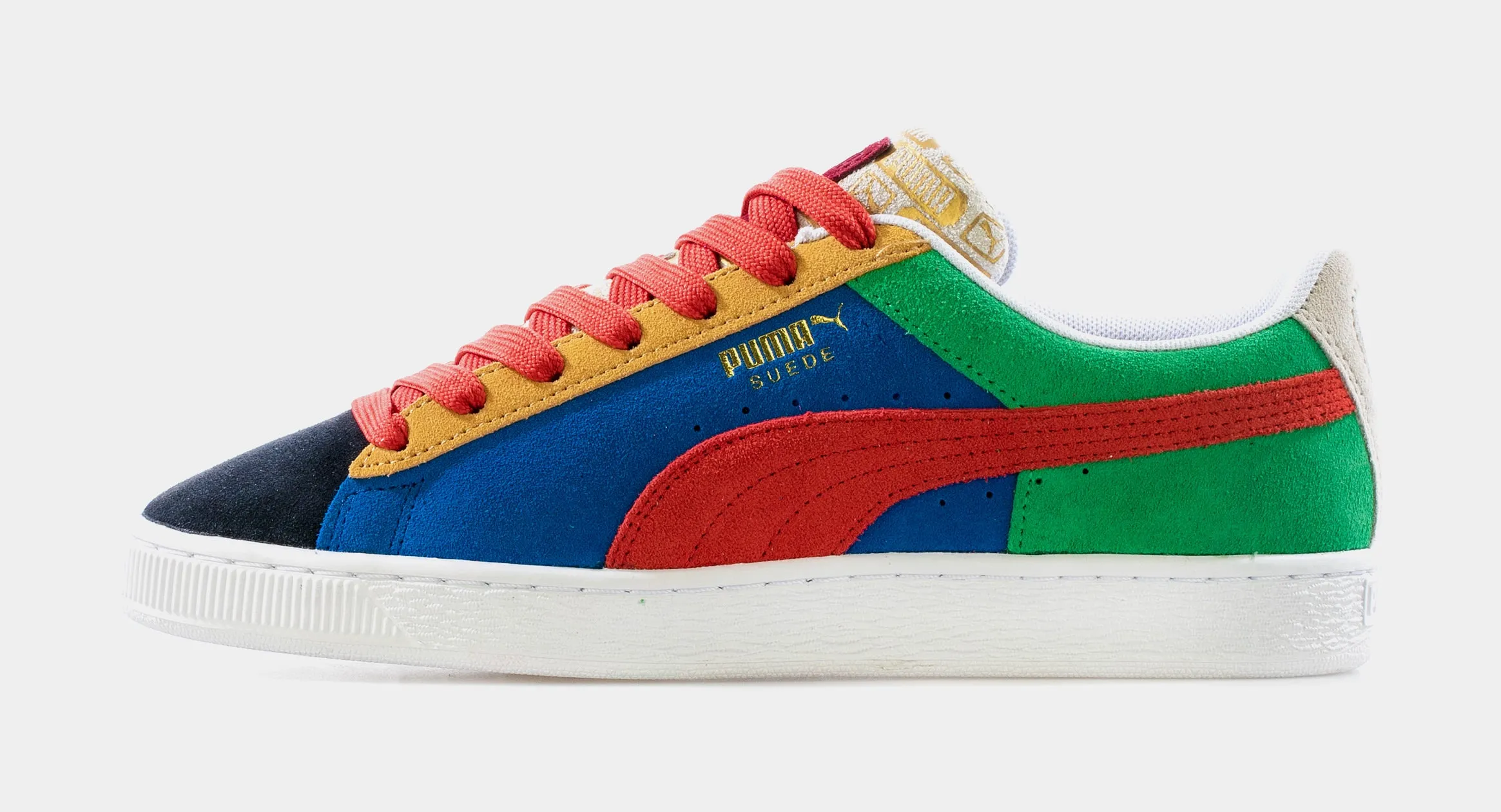 Suede Classic 21 Mens Lifestyle Shoes (Blue/Red)